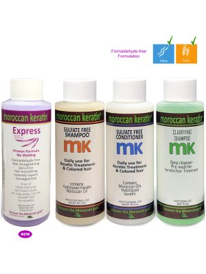 EXPRESS Moroccan Keratin Blowout Express Smoothing straightening treatment Formaldehyde Free set of 120ml x 4